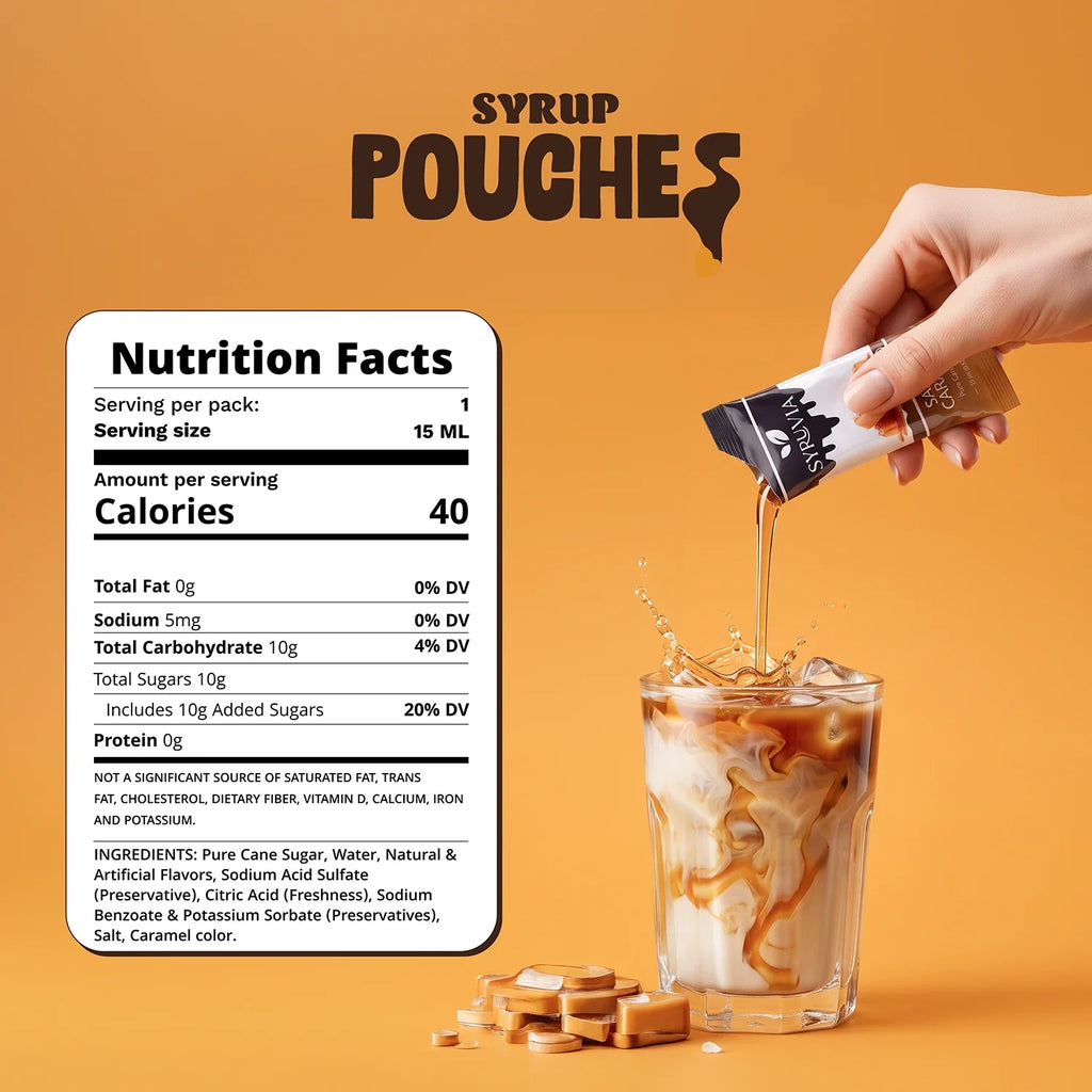 Salted Caramel Syrup Pouches