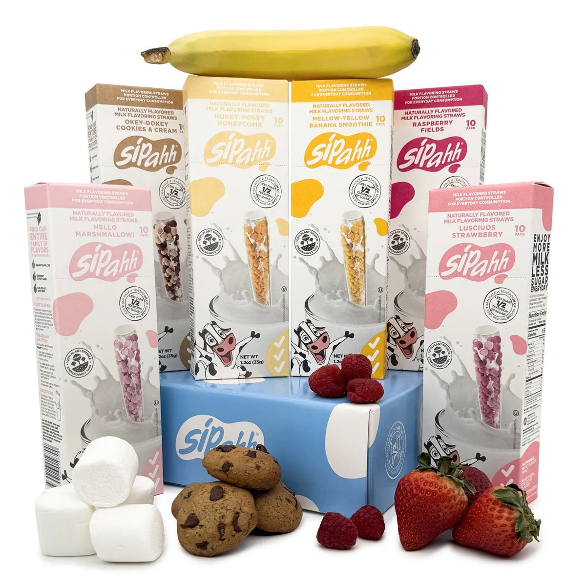 TASTE ADVENTURE 60 PACK FLAVORED MILK STRAWS