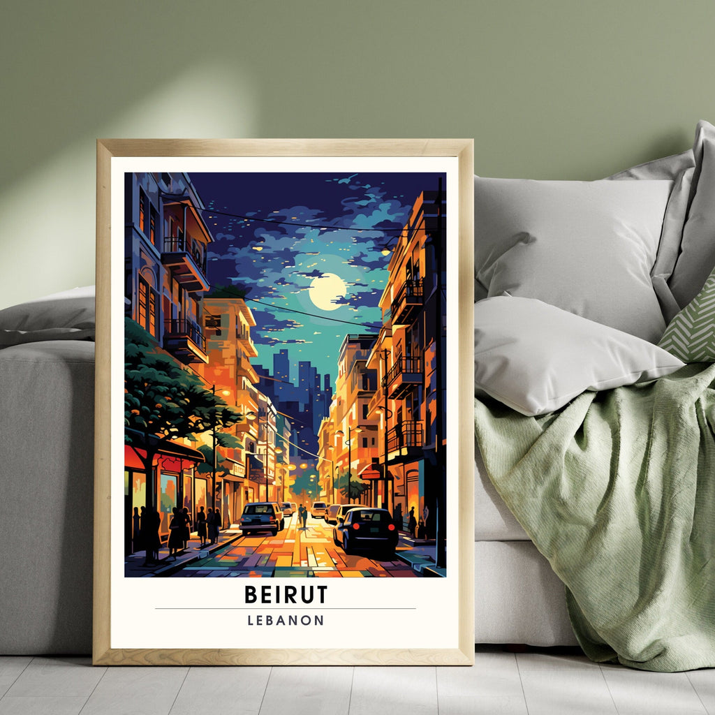 Impression Beyrouth| Affiche de voyage Beyrouth, Liban| Affiche de voyage Beyrouth | Affiche Beyrouth
